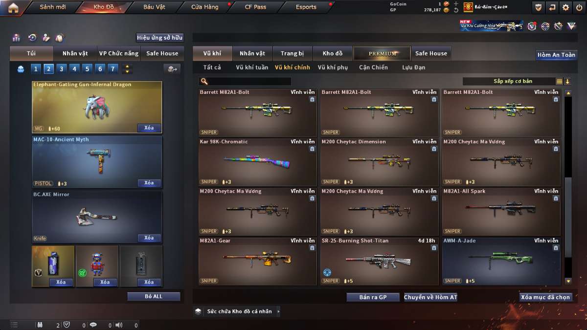 shop acc cf uy tin gia re